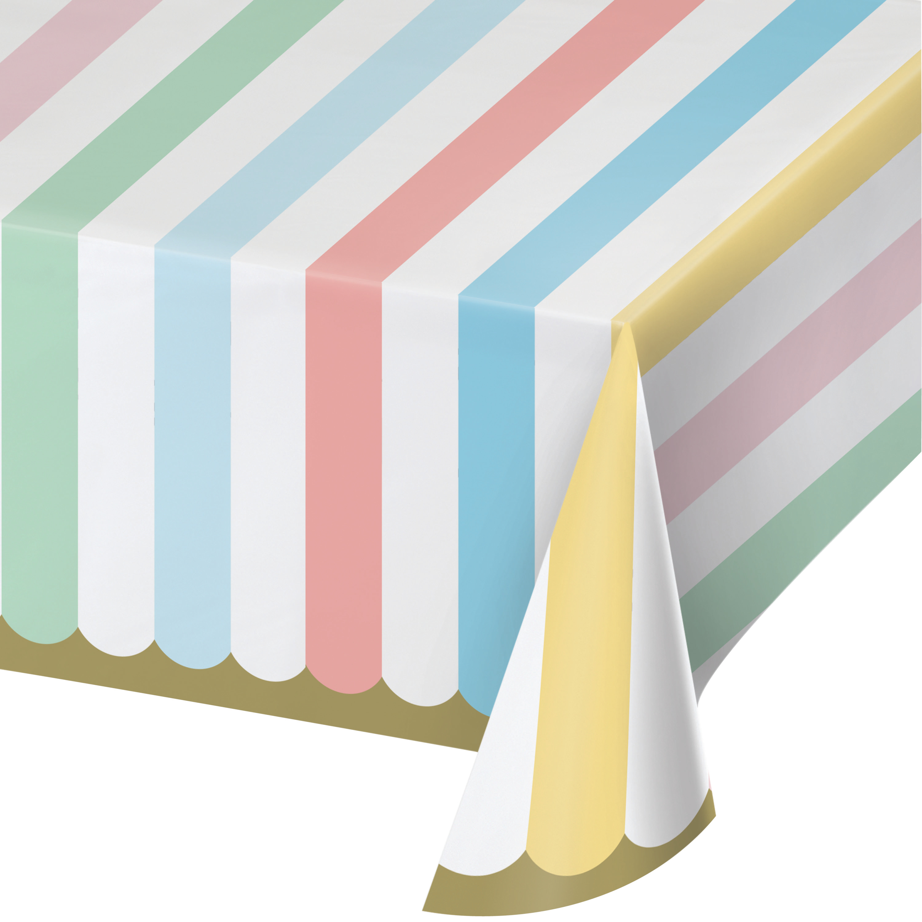 Pastel Celebrations Paper Tablecloth, 3 Count